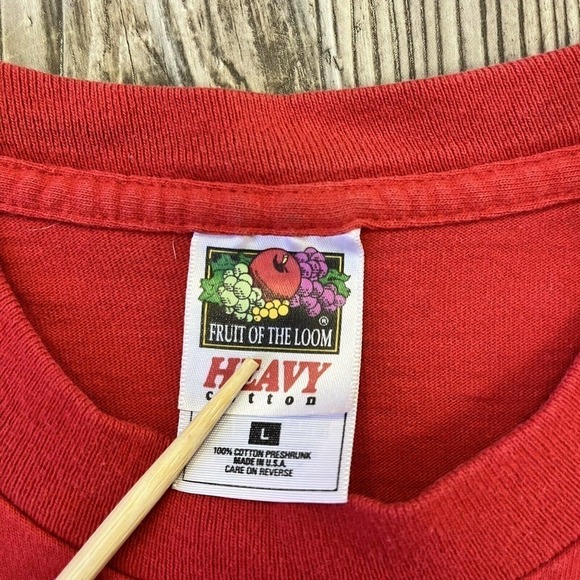 VTG Snoopy Joe Cool Shirt Large USA Born Raised Woodstock America Patriotic - Picture 6 of 8